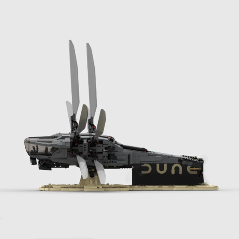 Modelo arquitectónico MOC de 693 Uds., soporte de exhibición de ornitóptero real, modelo educativo, bloques de construcción, regalo de juguetes DIY de cumpleaños