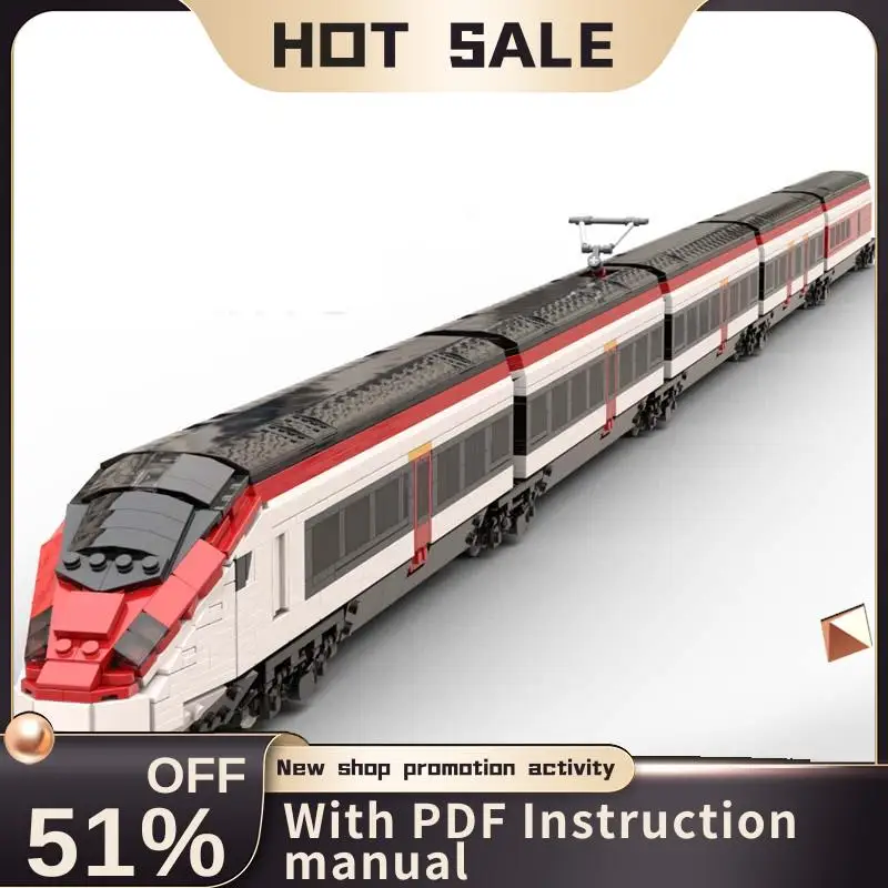 

New 4040Pcs City Technical Train Tracks Railway Moc Rabe 501 Giruno Model Building Blocks Diy Creative Ideas Toys Birthday Gifts
