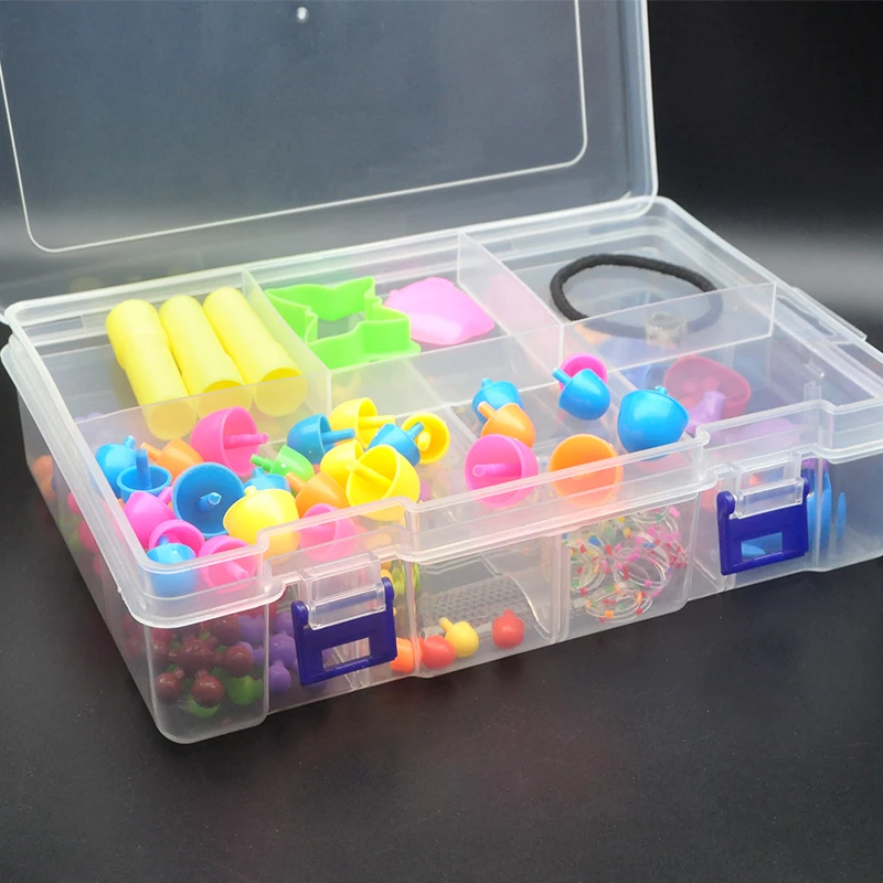 PP box rectangular plastic box transparent storage parts accessories for desktop and drawer storage and organization, etc