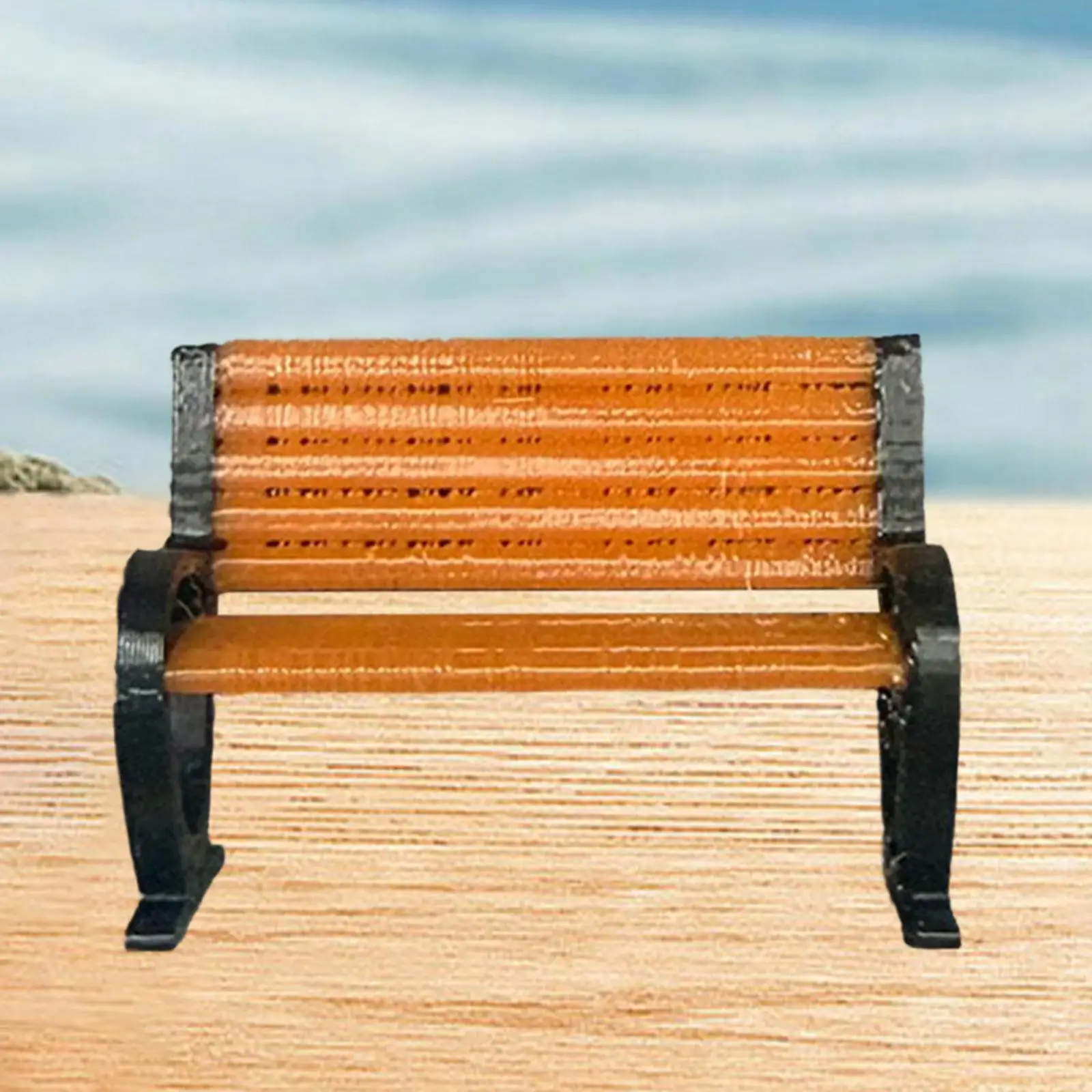 

Миниатюрная скамейка из смолы, масштаб 1:64, реалистичная модель мебели, украшение для DIY-диорам и микроландшафтов