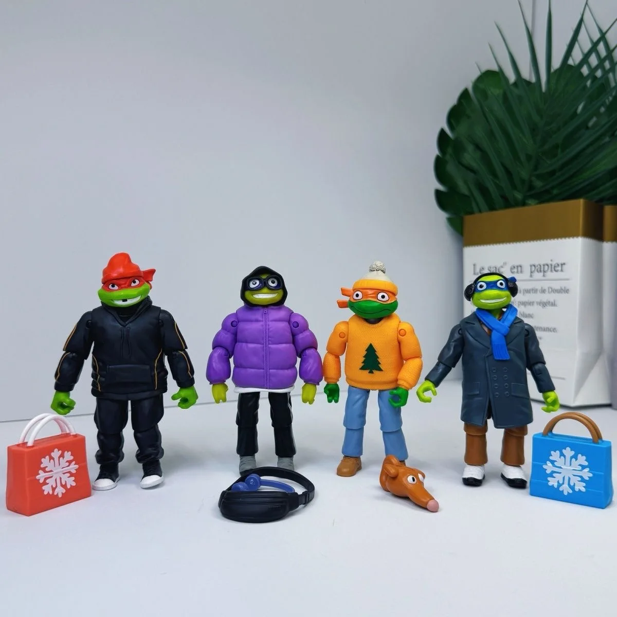 Playmates Teenage Mutant Ninja Turtles Mutant Mayhem Leonardo Raphael Action Figure  Model - view 3
