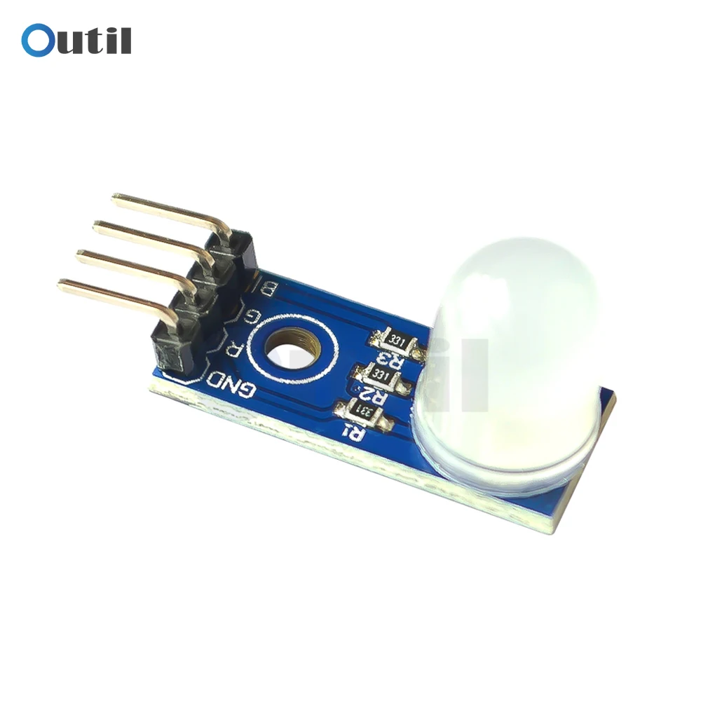 1-10 pièces DC5V 10MM Module LED rvb cathode commune Diode électroluminescente Module LED tricolore