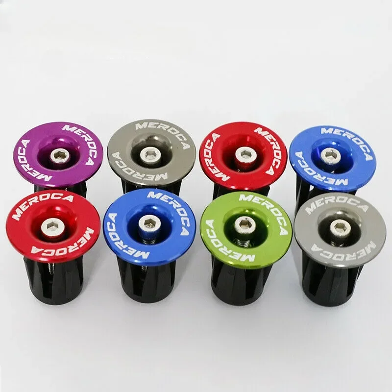 1 Pair Bicycle Bar End Plug Road Mountain Bike Handlebar End Cap Aluminum Bicycle Currency Handle Bar End Cap MTB Handlebar Plug