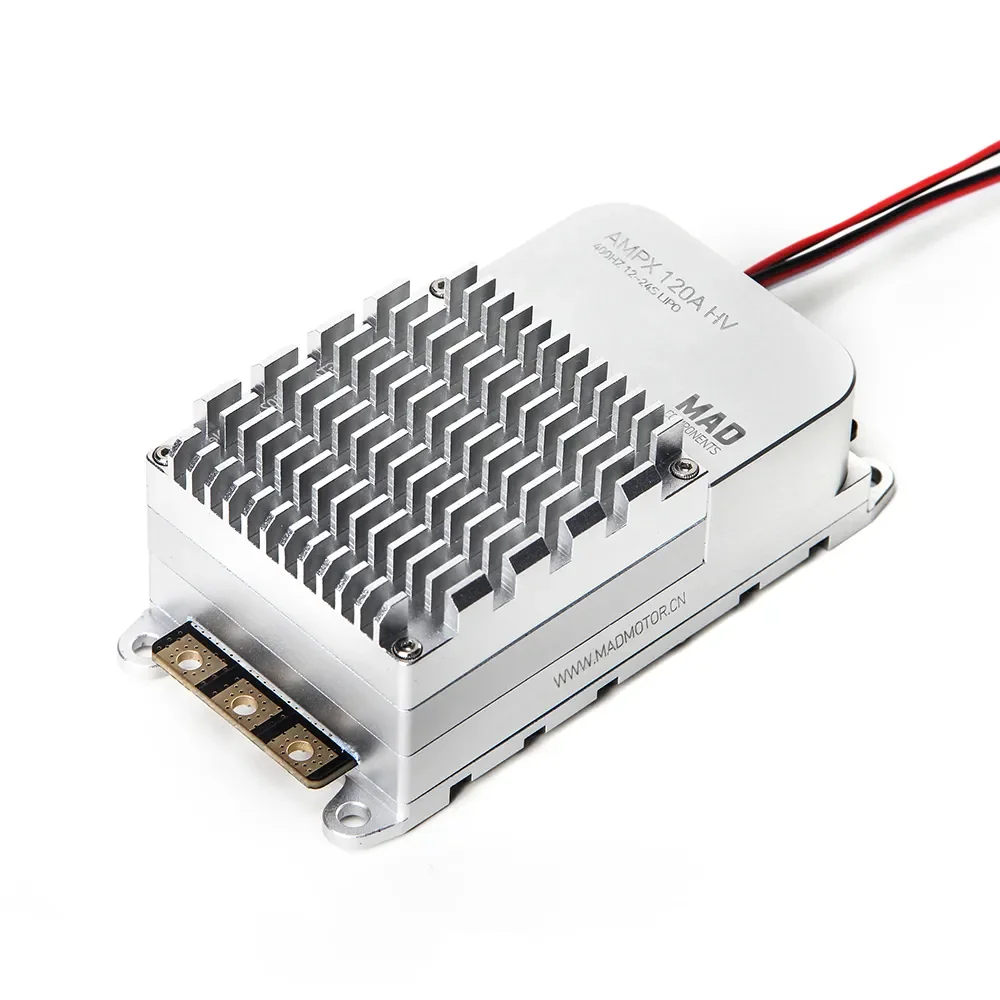 MAD AMPX 120A HV(12-24S) ESC Regulator Silver