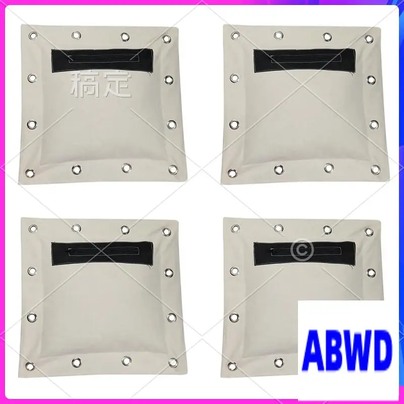 

WD-4Pcs 38 X 38Cm Сверхмощная ударная сумка Wing Chun Пустой мешок с песком Кунг-фу Боевые искусства Настенная сумка Kick Boxing Punch Bag
