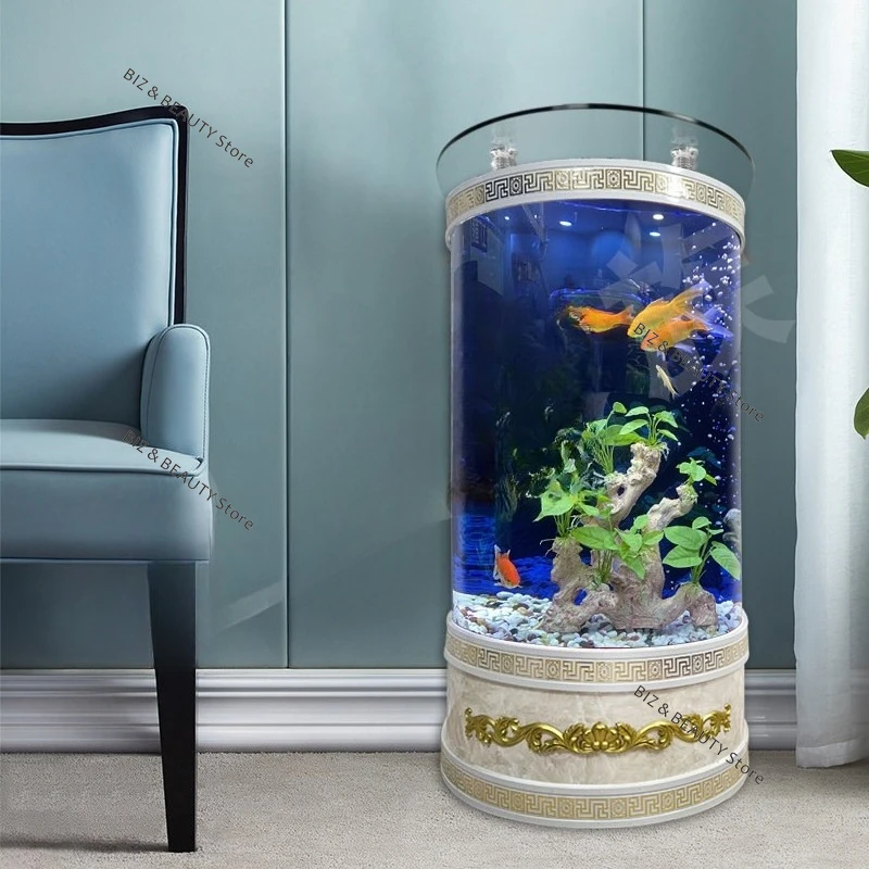 Semi-Circle Self-Cleaning Fish Tank 4