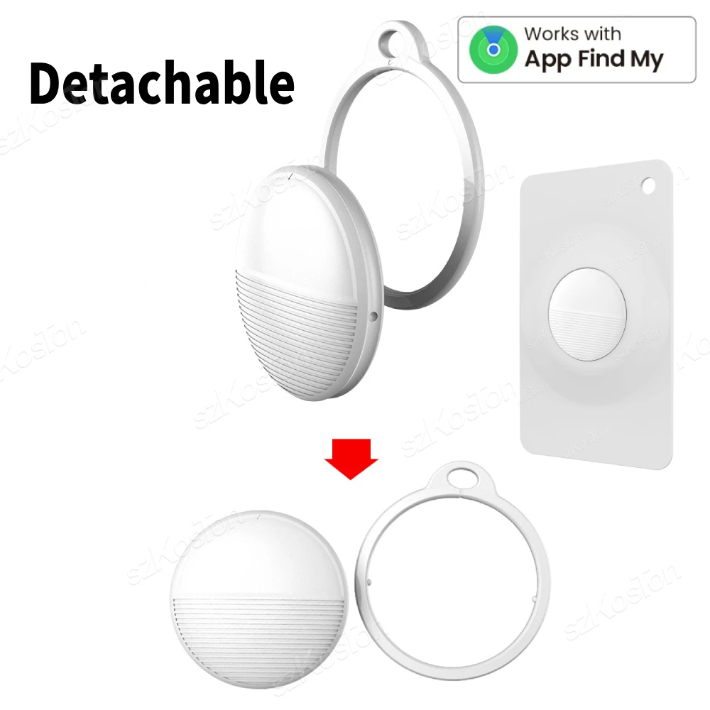 Imagem -03 - Mini Gps Tracker com Bluetooth Smart Tag para Apple Ios Find my App Anti-lost para Chaves Carteira Bolsas Mala Localizador de Bagagem