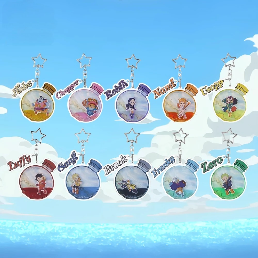

One Piece Anime Floating 3D Кеусhаіп Муstеrу Вох - Rаndот Сhаrасtеr Figure Charm for Keys Bags Gift