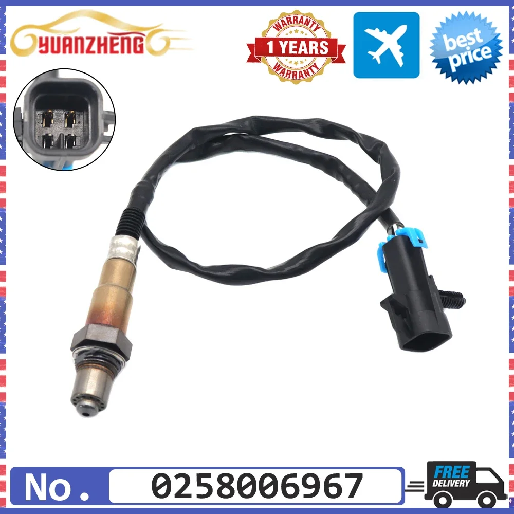 NEW 0258006967 Air Fuel Ratio Lambda O2 Oxygen Sensor for FAW Besturn X80 Haima 3 1.8L BYD F3R 1.5L 07-10 5DA0-18-8G1 5DA0188G1