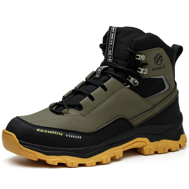 Winter Shoes Safety Boots Men Fashion Work Boots Steel Toe Shoes Puncture-Proof security Protective Boots Indestructible Shoes