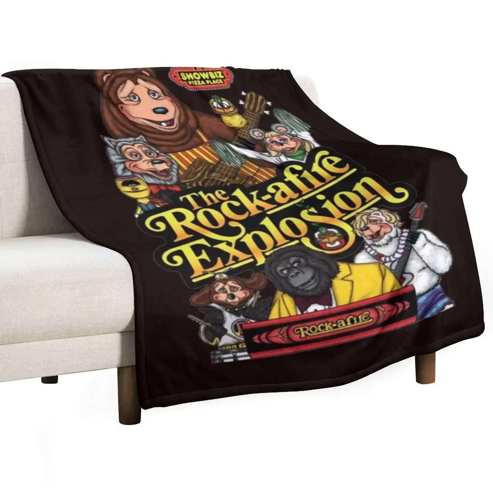 

Showbiz Pizza Billy Bob Throw Blanket Sofa Soft Big Warm Blankets For Baby Blankets