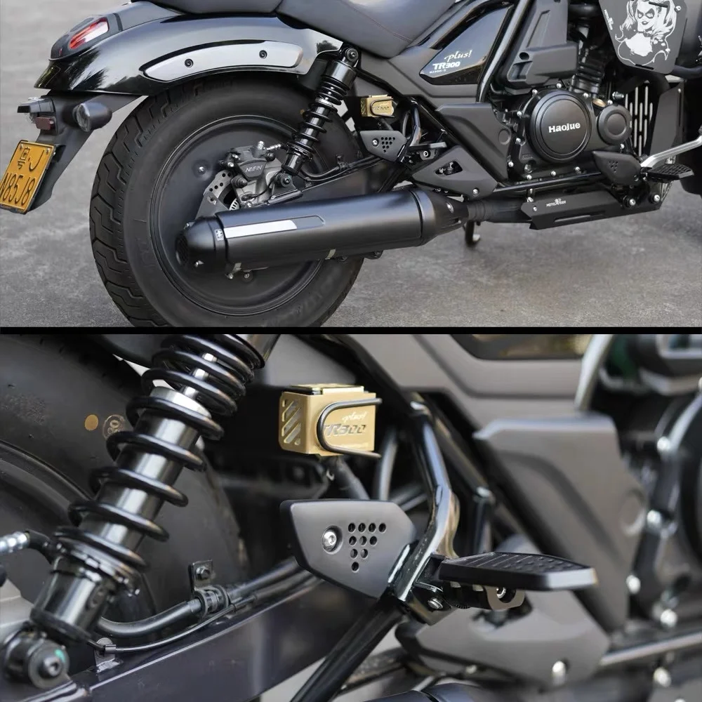 Good Quality For Haojue motorcycle TR300 modified rear foot pedal guard decorative plate rear pedal protection cover