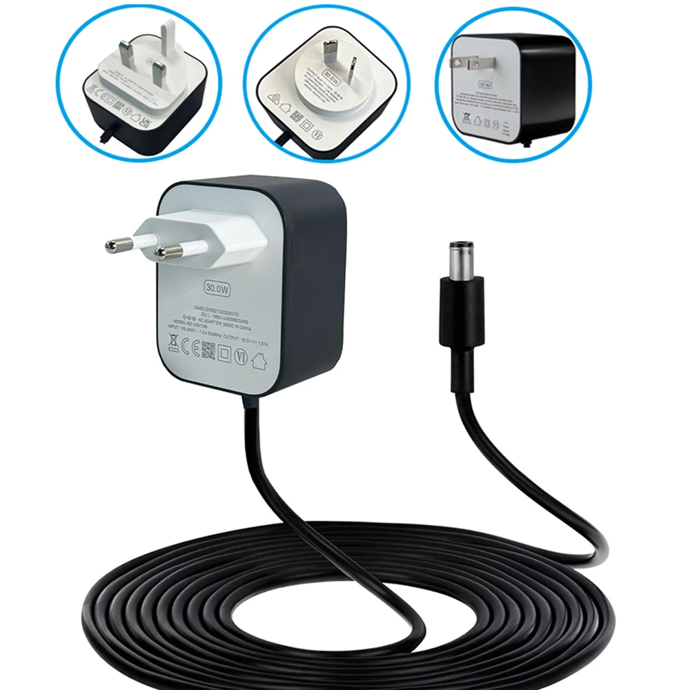 Adaptateur secteur 30 W pour Amazon Echo Show 8 Echo Show 15 Echo Show 10 (3e gnration) Cble d'alimentation pour chargeur Echo 3e et Echo 4e 18 V 1,67 A