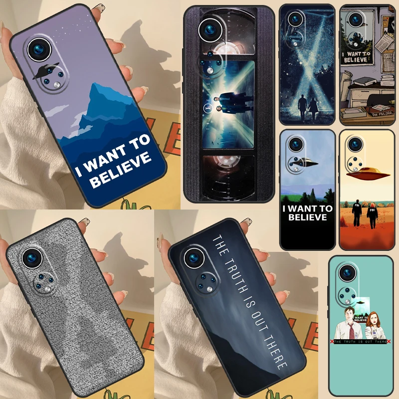 The X Files I want to believe Case For Huawei P30 Lite P40 P50 P20 Pro Nova 5T P Smart 2021 2019 Cover Case For Honor 50