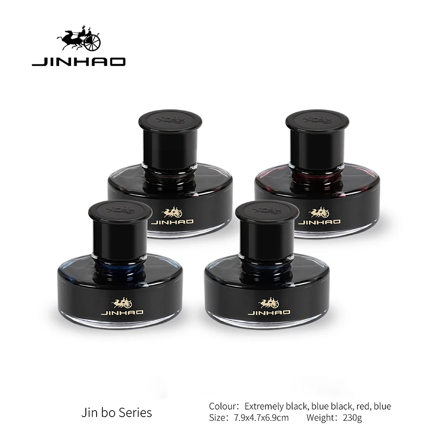 1 Flasche Jinhao Jin Bo 50ml Füllfederhaltertinte, Schwarz, Rot, Blau, Blau-Schwarz, Schnelltrocknende Großflasche Kalligrafie-Tinte, Geeignet für F – Detail 2