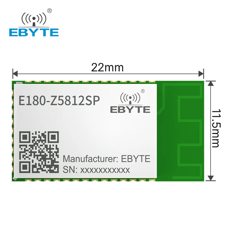 TLSR8258 ZIGBEE 3.0 Module 2.4Ghz Wireless Transceiver Receiver 12dBm 200m E180-Z5812SP EBYTE High Performance Stamp Hole PCB