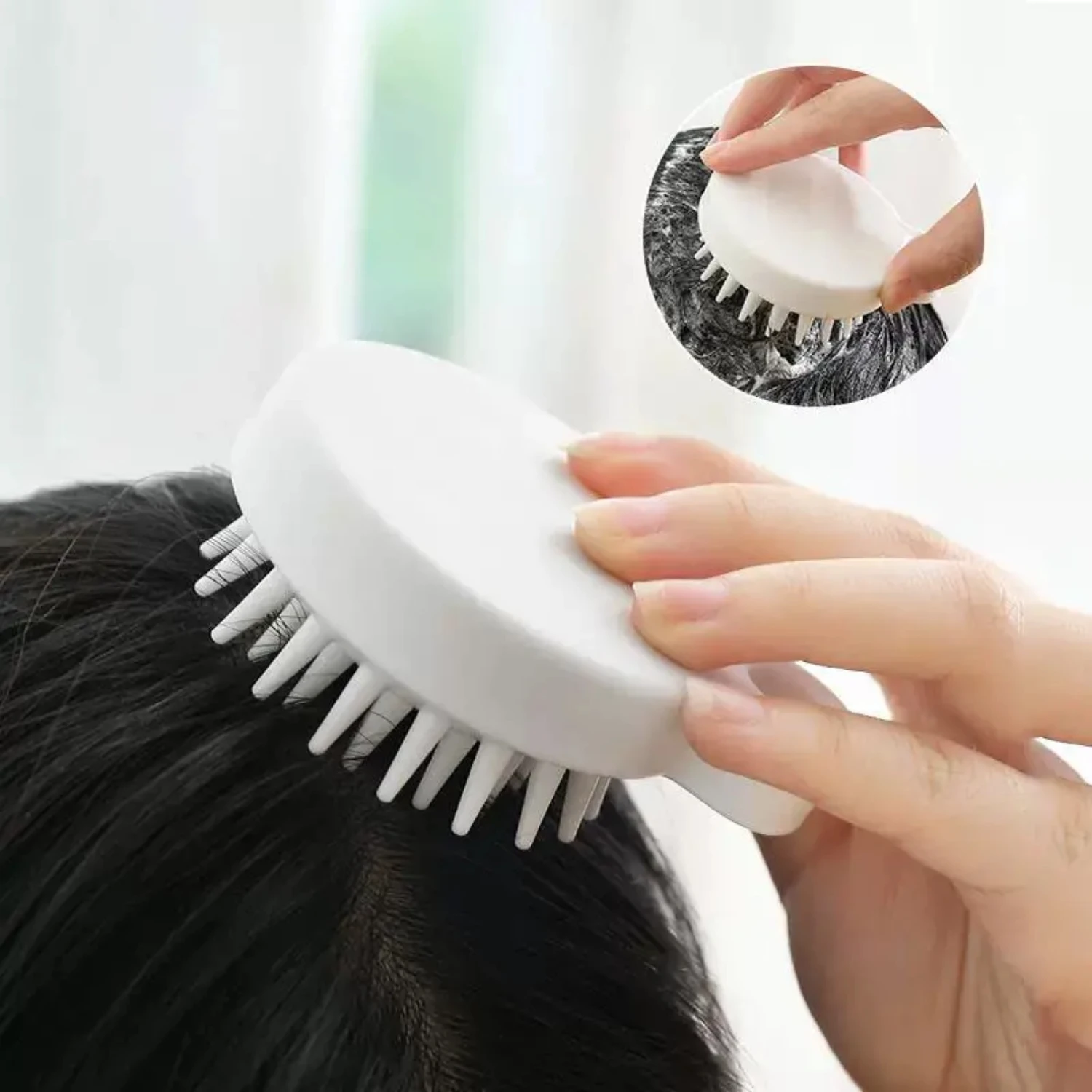 Enhance Hair Scalp Health with this Effective and Gentle Silicone Body Brush for Healthy Scalp Care, Meridian Cleaning, and Soot