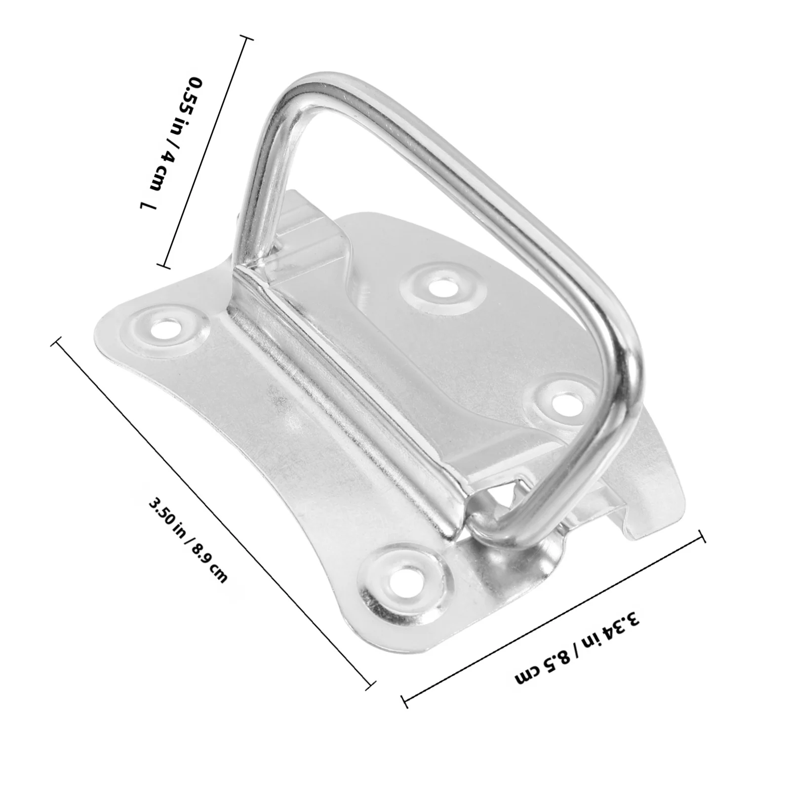 2개입 아크형 철제 손잡이, 문, 서랍, 쓰레기통 교체용, 가벼운 중량감의 견고한 손잡이, 도구 상자용