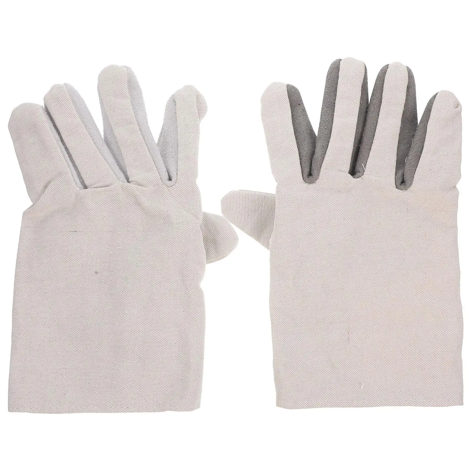 

Oil-resistant Wear-resistant Gloves Mens Welding Work Heavy Duty Welder Construction Long Small Protective Gloves Heat Resistant