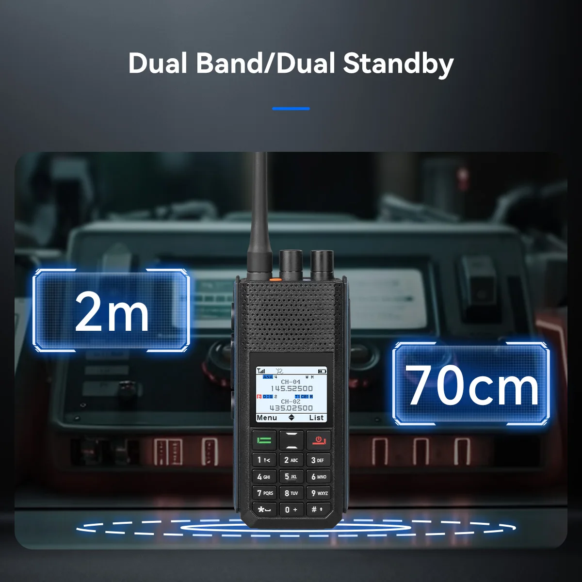 Retevis Ailunce H1 DMR Walkie Talkie Long Range Amateurfunk UHF VHF Kommunikation Zwei-Wege-Radiosender FM GPS APRS – Detail 16