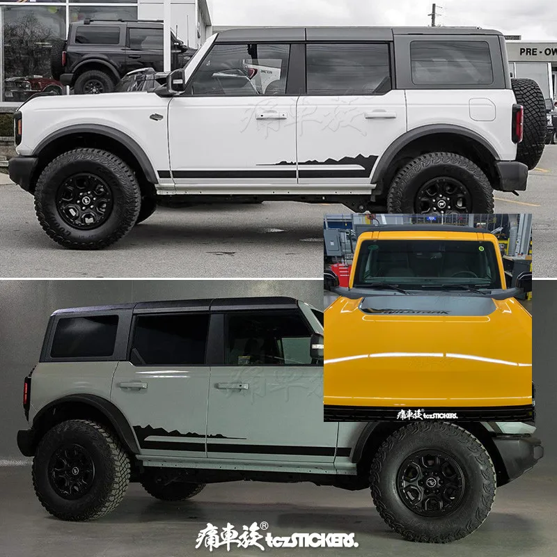 

Accessoire Voiture Car sticker FOR Ford Bronco Wildtrak Auto Vinyl Film Decals Styling Car Tuning Accessories