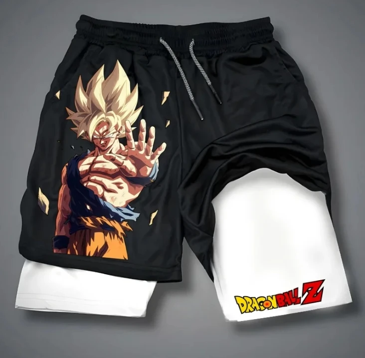 

dragon ball z shorts anime casual summer breathable 2025summer casual pants