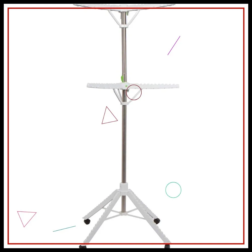 

Регулируемая сушилка для одежды из нержавеющей стали на колесах, вмещает 120 предметов для внутреннего и наружного использования.