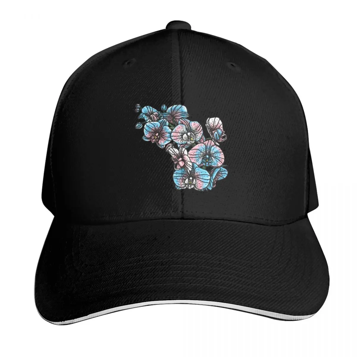 

Trans Orchids Baseball Cap Hat Man For The Sun beach hat black Hip Hop Women Hats Men's