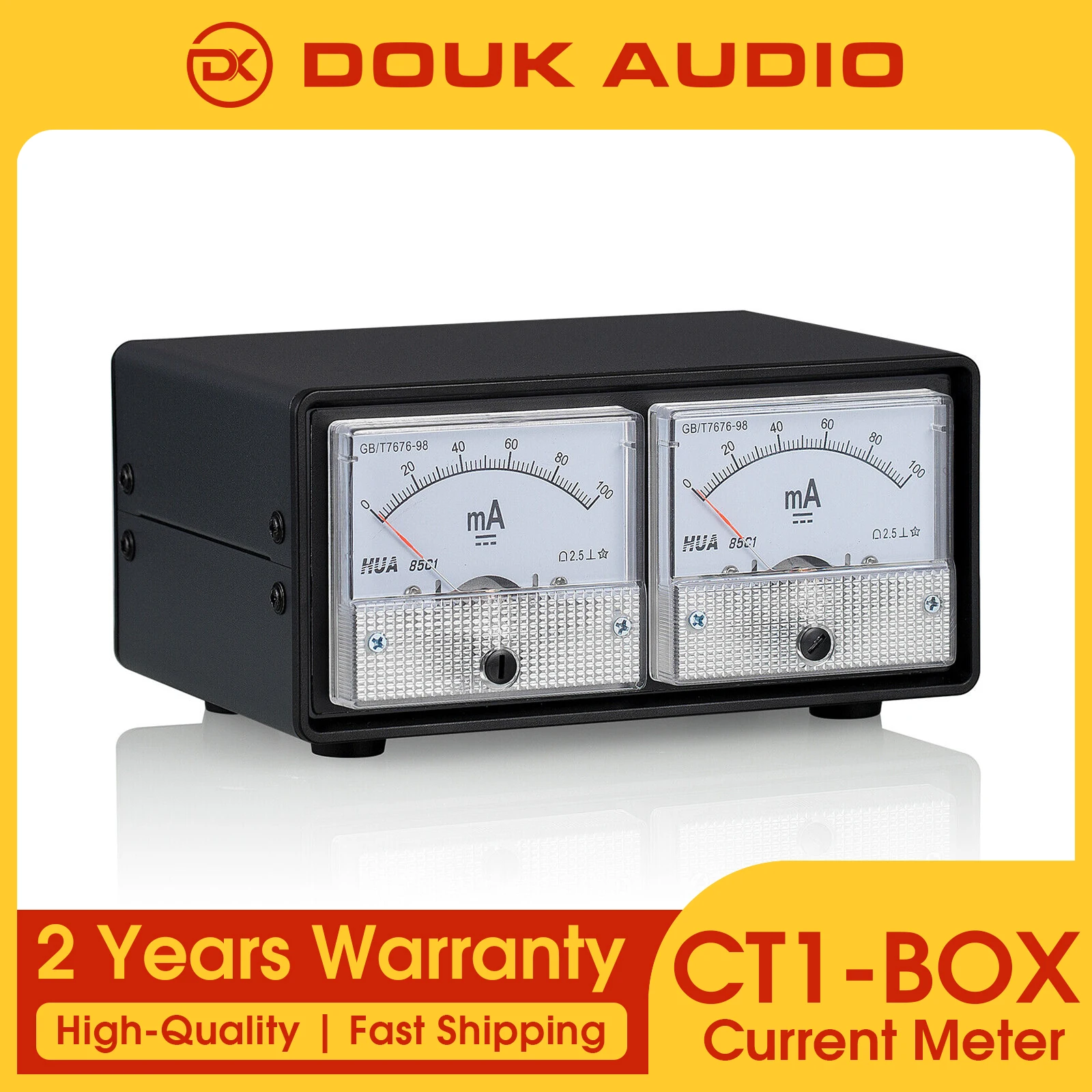 

Douk Audio 8-Pin Dual Bias Current Probes Tester+Dual Large Ampere Meter for EL34,KT88,6L6,6V6,5881,6550,KT66,KT100,KT120 Tubes