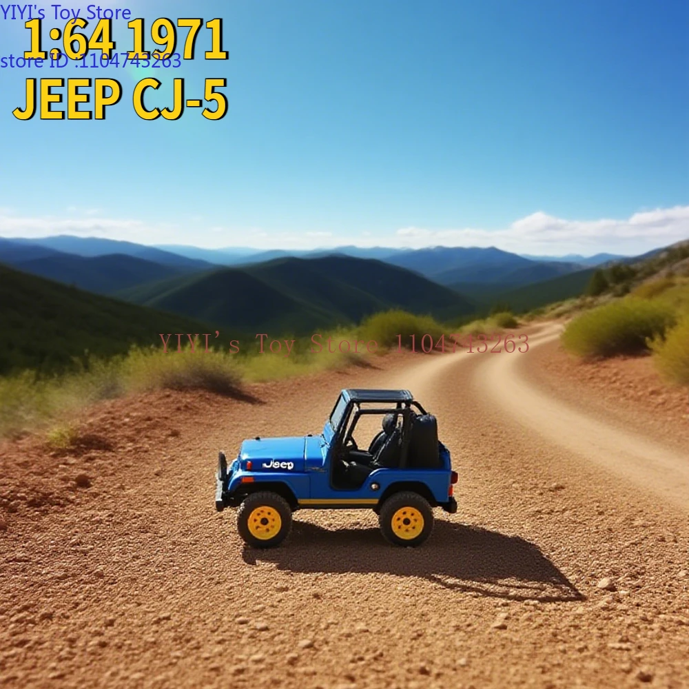 

1:64 1971 JEEP CJ-5 High Simulation Diecast Metal Alloy Model Car Toys For Gift Collection Child ornament A1