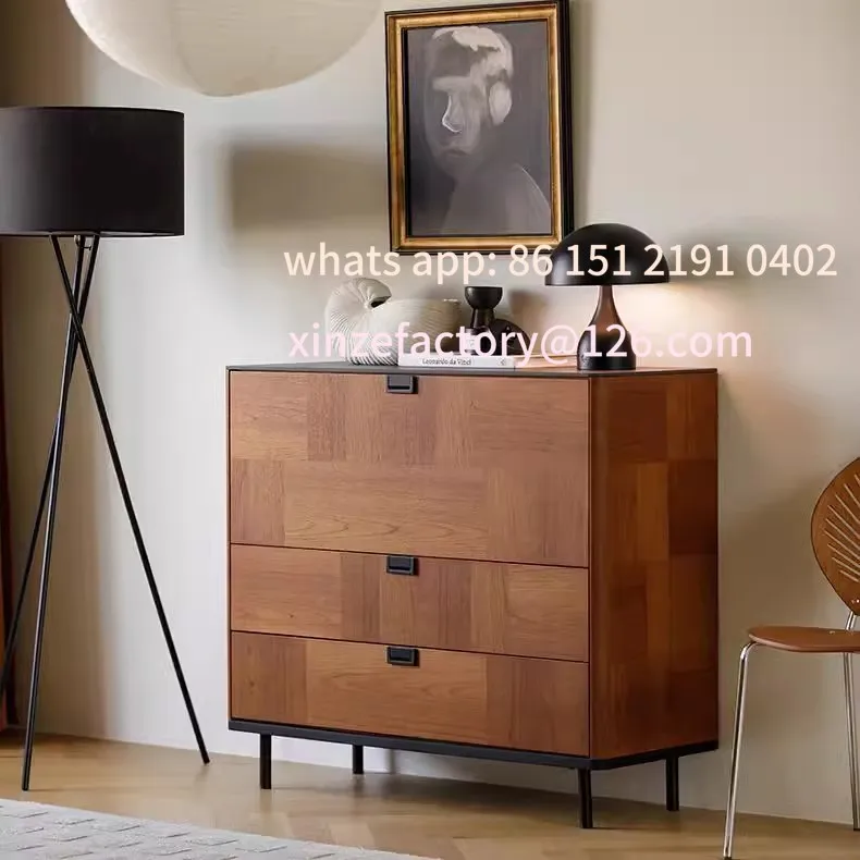 

Customizable antique French retro solid wood chest cabinet sofa TV cabinet