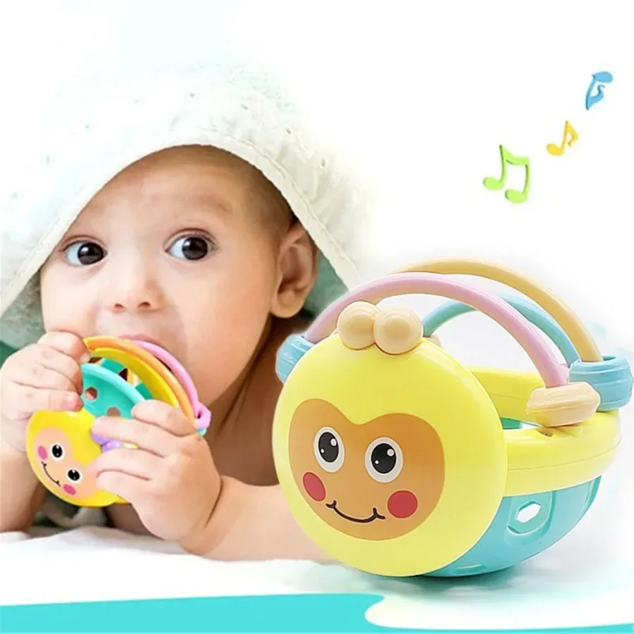 Hochet sensoriel éducatif pour nouveau-né, dentition douce, tactile, balle de préhension à la main, développement de jouets de jeu de balle pour enfants