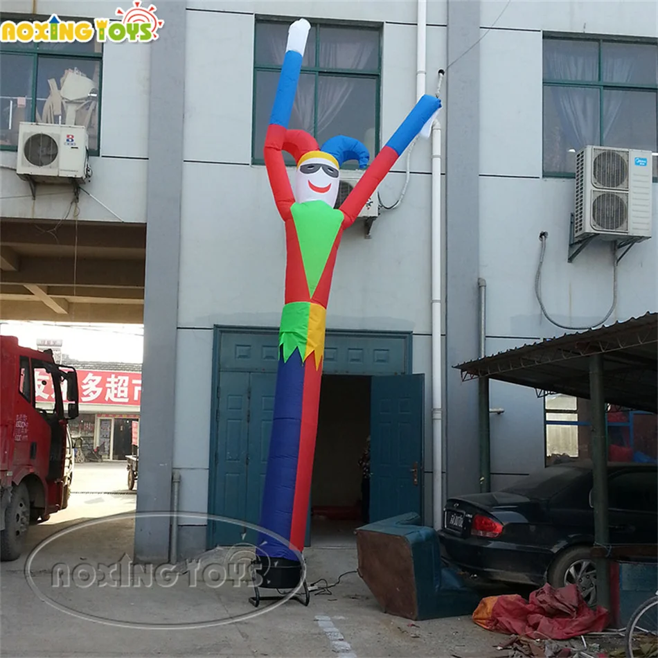 6M Height Inflatable Sky Air Dancer Clown Cartoon Swing Human Model For Outdoor Advertising Decoration With Blower