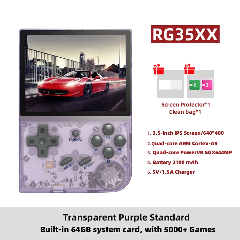 ANBERNIC RG35XX Plus/RG35XX Retro draagbare gameconsole 3,5-inch IPS-scherm Linux draagbare videogamespeler Ondersteuning HD-M-I TV-uitgang - afbeelding 1