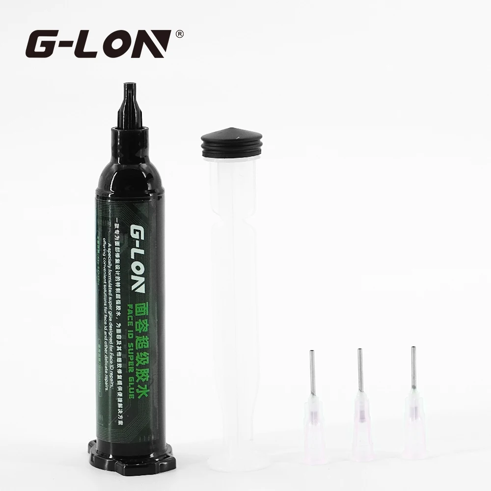 G-LON FC-01 Colla per riparazione modulo facciale da 10 ml con siringa e ago per strumento di colla speciale per riparazione modulo ID FACE per telefono cellulare