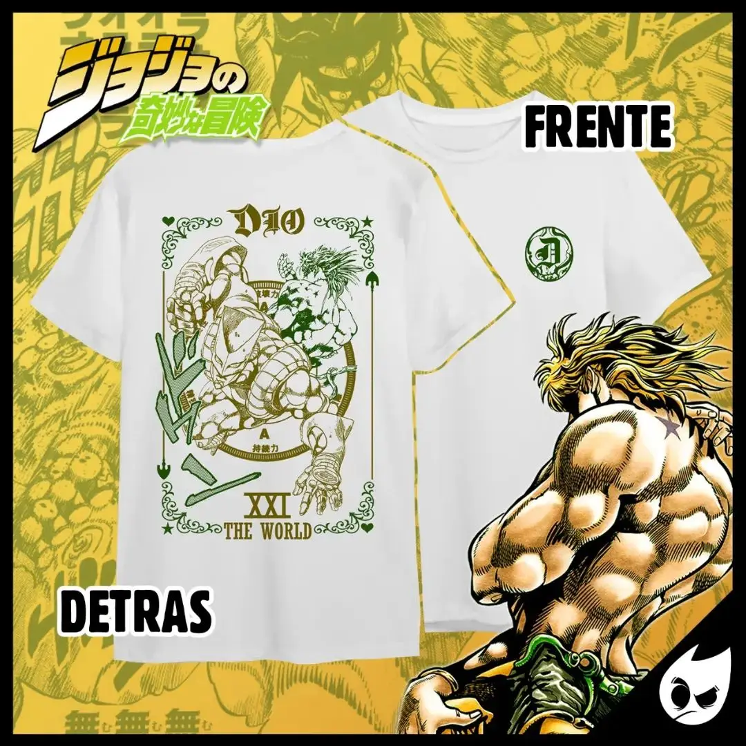 JoJo Bizarre Adventure Shirt Jotaro Kujo Tshirt Dio Giorno T-Shirt Anime Shirt All Size