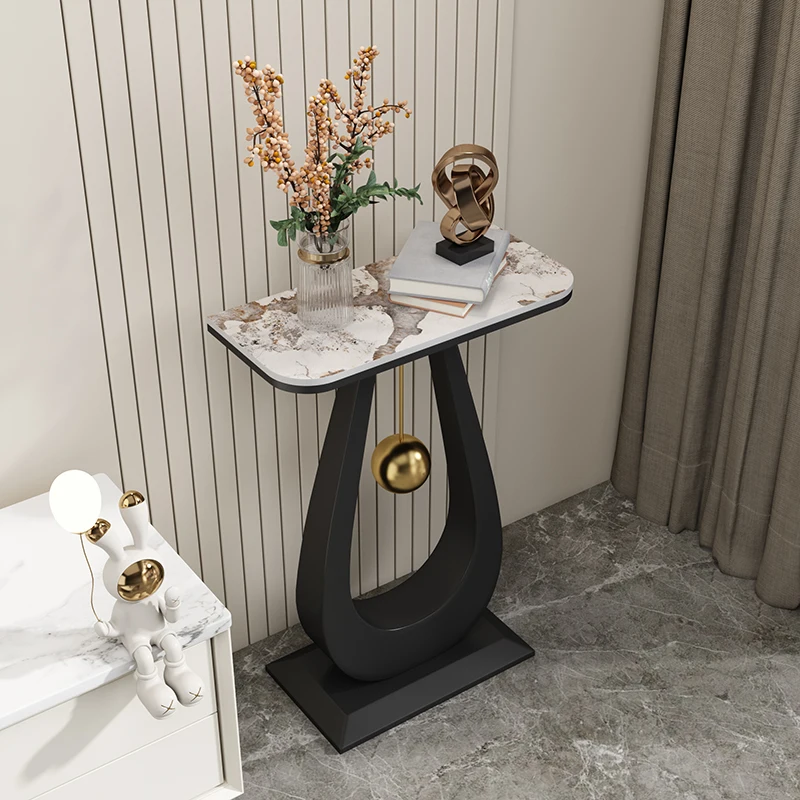 رف زهور إيطالي فاخر خفيف، رف زهور بلاطة صخرية نورديك، رف ديكور بسيط لأريكة غرفة المعيشة، رف أحواض زهور للشرفة #2