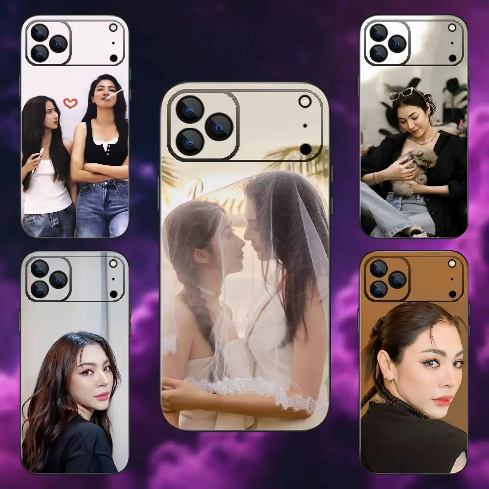 

P-Peraya Malisorn Phone Case For iPhone 17,16,15,14,13,12,Pro,Max,Plus,E,SE4,Air,Mini Black Soft Box