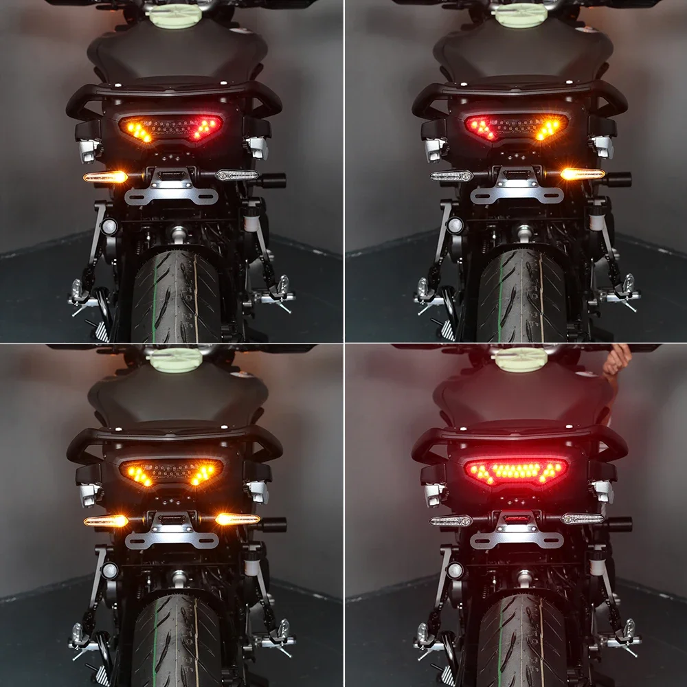 For YAMAHA MT09 MT10 FZ09 FZ10 FJ09 Tracer 9GT 900GT 9/900/GT LED Tail Light Motorcycle Rear LED Turn Signal Driving Brake Light