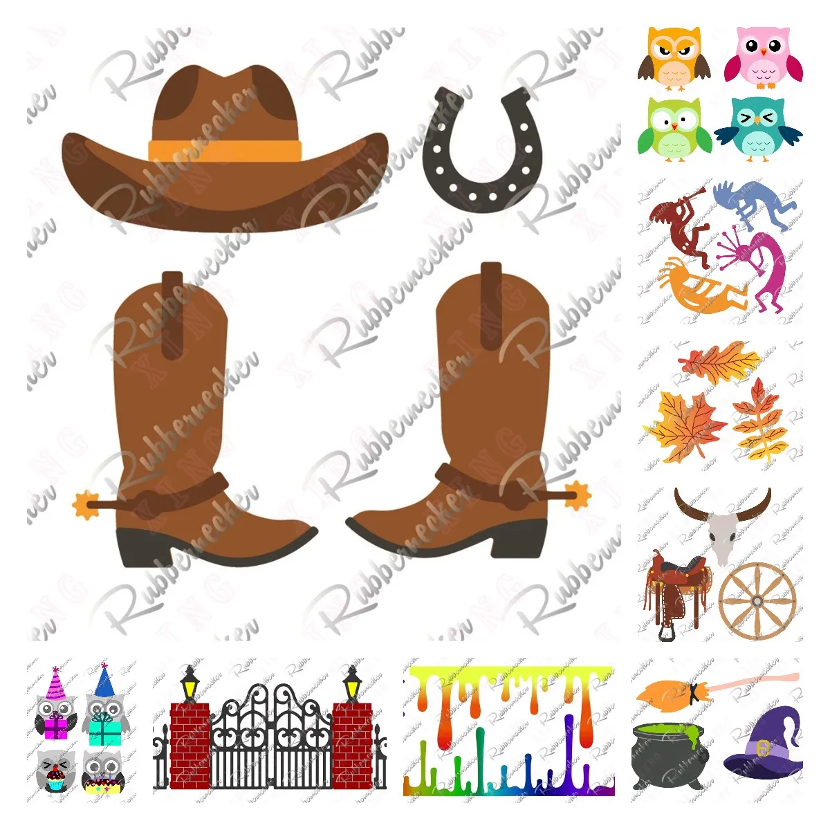 

2022 Diy Scrapbook Craft Handmade Metal Cutting Dies Make Album Card Embossing Owl Boots Hat Saddle Wagon Wheel Leaf Fence Molds