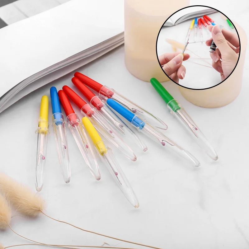 Plastikowy uchwyt Stalowy obcinak do nici Rozpruwacz do szwów Rozpruwacz do haftu krzyżykowego Narzędzia do szycia Igła do usuwania Akcesoria do