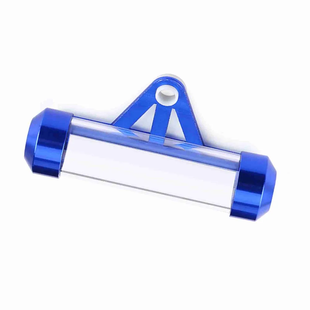 Cylindrical Design Motorcycle Document Tube Waterproof Aluminium Material Tax Disc Holder Blue Motorcycle Tax Holder Frame
