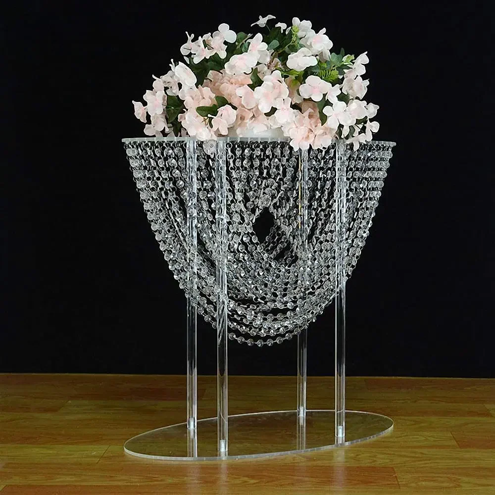 

Wedding Props New Crystal Road Banquet Hall Wedding Site Hotel Main Table Floral Decoration Ornament