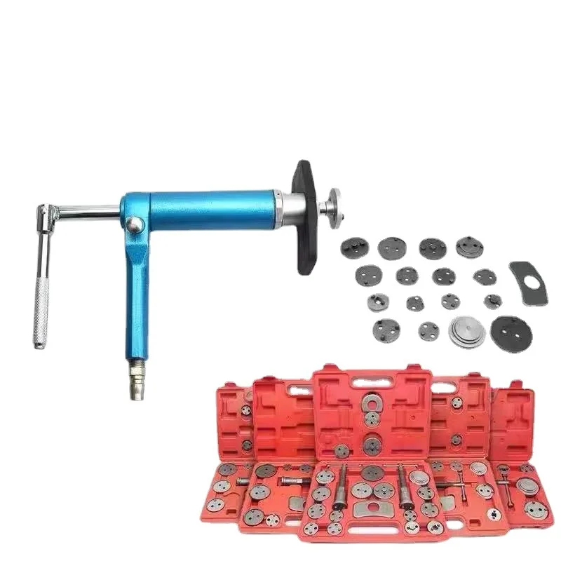 Pneumatic disc brake sub-pump adjustment tool disassembly and replacement brake sub-pump piston return top return tool