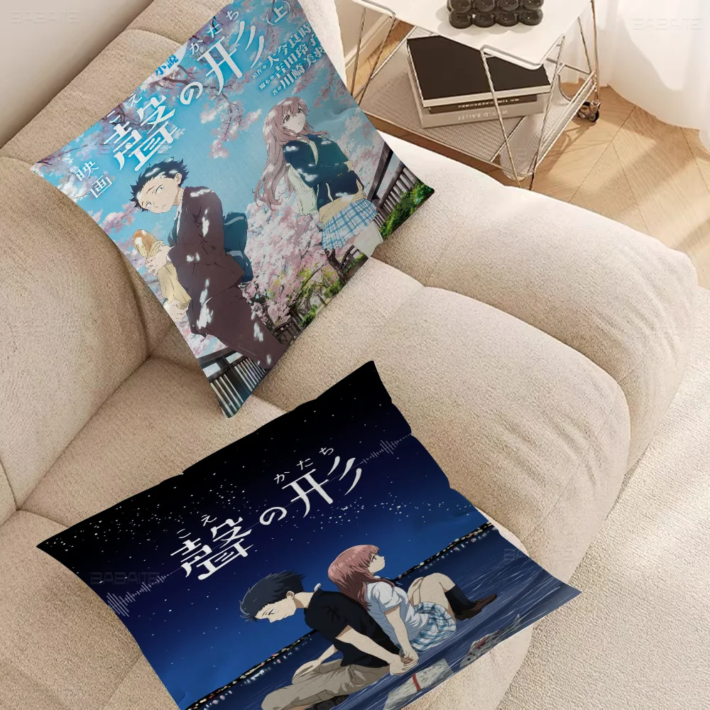 

A Silent Voice Pillow Cover Sofa Cushion Cover Home Room Decoration Children Gift