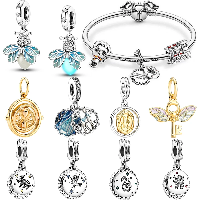 Heißes Spielzeug Harry Potter Charms Perlen 925 Sterling Silber fit Pandora Armbänder Frauen 925 Silber Anhänger Perlen Schmuck heißes Geschenk