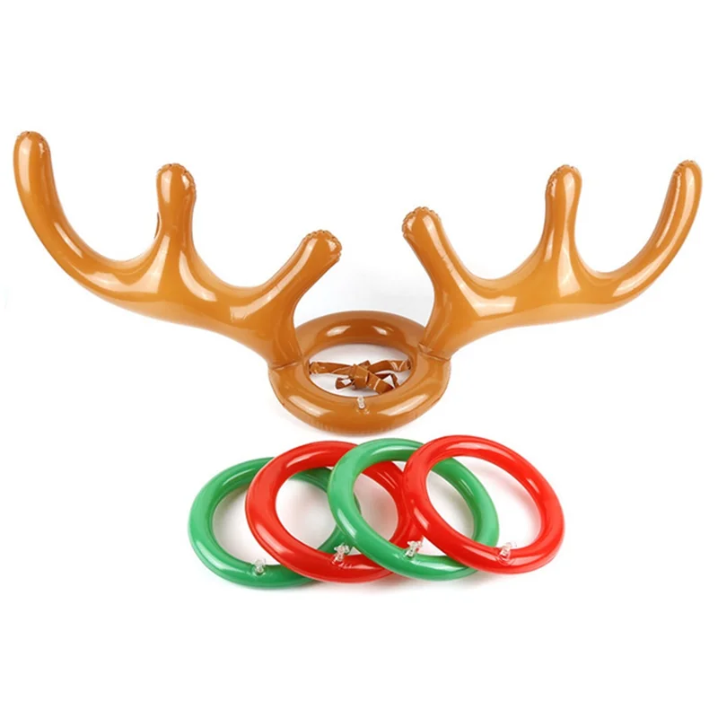 

Best Reindeer Antler Hat Ring Game Children's Gift Christmas Family Game New Year Decoration