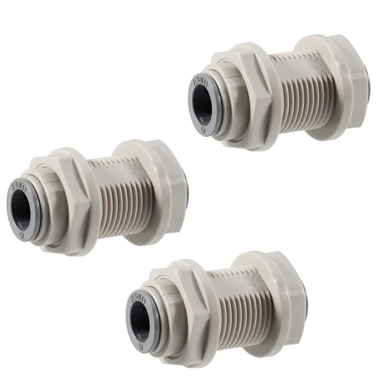 Conector Rápido de Unión de Acetal, 3/8" O.D. Conectores a presión para elaboración casera de cerveza, sistemas de agua, pasamuros para tuberías de agua al por mayor