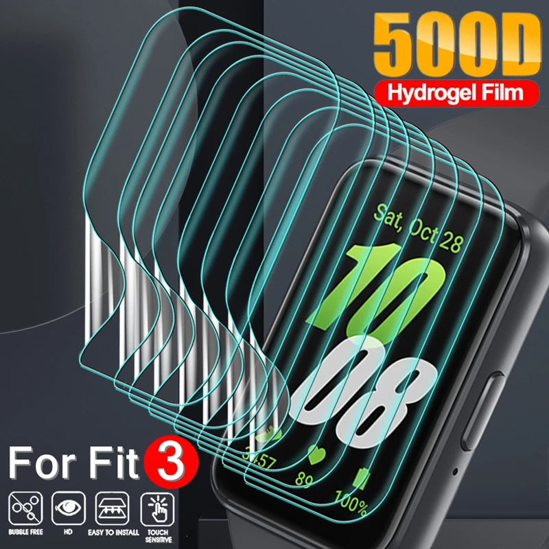 1-10 Adet Samsung Galaxy Fit 3 Izle koruyucu film Yumuşak TPU Tam Kapsama Şeffaf çizilmez Film Fit3 Ekran Koruyucu