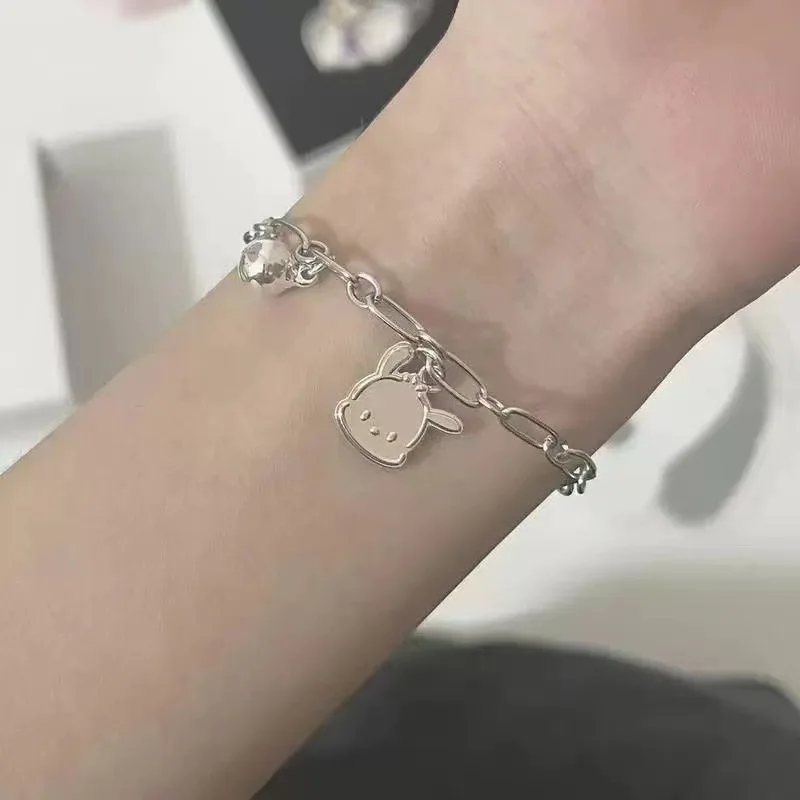 Sahrio Pochacco Bracelet Girl Student's Best Friend Sweet and Cute Girl Heart Handicraft with Small Design Sense Birthday Gift